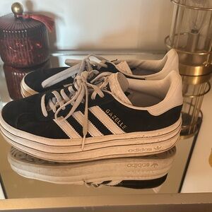 Adidas Gazelle Women's Black and White Sneakers